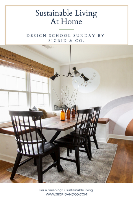 Sustainable Living At Home - Design School Sunday - Sigrid & Co