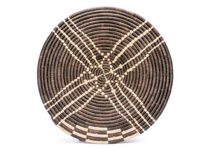 21" Handwoven Wall Art Plate in Cocoa