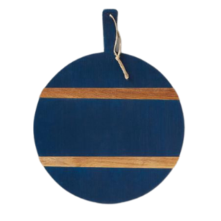 Navy Blue Round Charcuterie Board