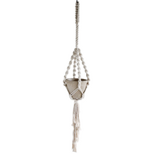 Load image into Gallery viewer, large macrame plant hanger in natural color