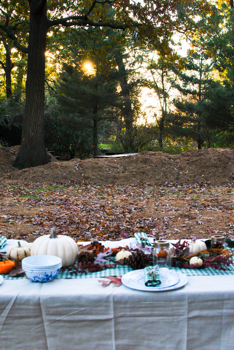 Simple and Elegant Thanksgiving Table Setup