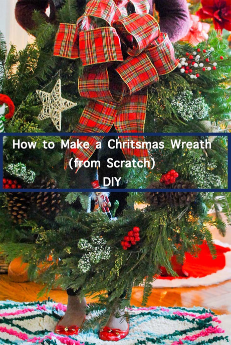 How to Make a Natural Christmas Wreath DIY (from scratch)