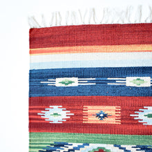 Load image into Gallery viewer, small multi color kilim rug