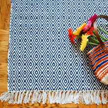 Load image into Gallery viewer, Navy Blue 5'x8' Accent Rug
