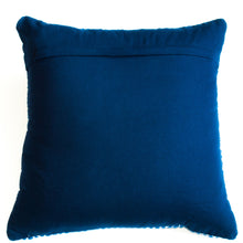 Load image into Gallery viewer, navy blue with modern design accent pillow alternative down insert included