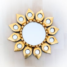 Load image into Gallery viewer, Wall Decor Sunflower Mirror Handmade in Peru 