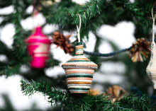 Load image into Gallery viewer, Set of Three Raffia Christmas Ornaments