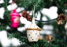 Load image into Gallery viewer, Set of Three Raffia Christmas Ornaments