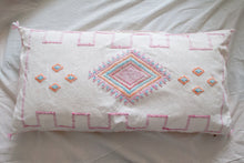 Load image into Gallery viewer, LUMBAR MOROCCAN CACTUS SILK PILLOW IN OFF WHITE