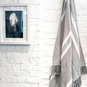 Nolita Throw Blanket in Light Gray