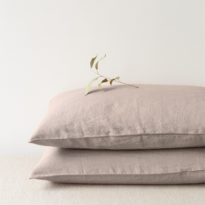 Set of Two Linen Bed Pillow Case in Portobello