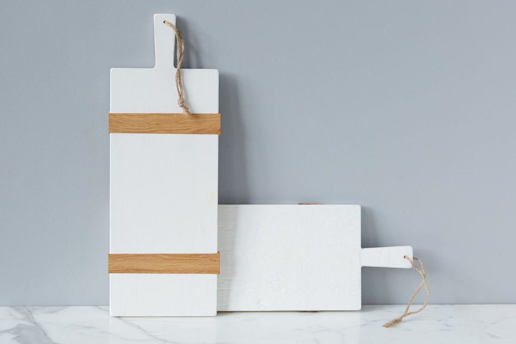 Reclaimed Wood Charcuterie Board in White