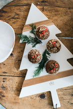 Load image into Gallery viewer, christmas tree charcuterie board in white