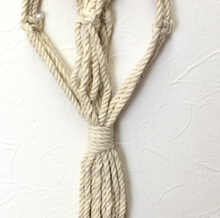 Load image into Gallery viewer, large macrame plant hanger in natural color