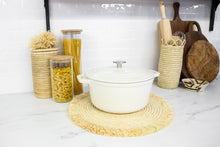 Load image into Gallery viewer, Natural Fringed Charger 15&quot; 
